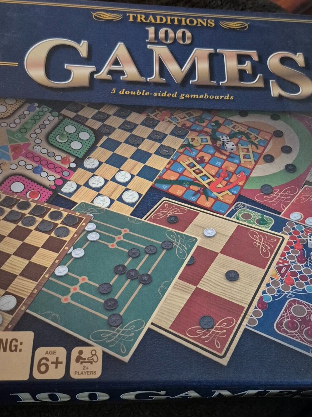 Spin Master Cardinal Traditions 100 Games Set Chess Checkers+ Ages 6+ Brand New